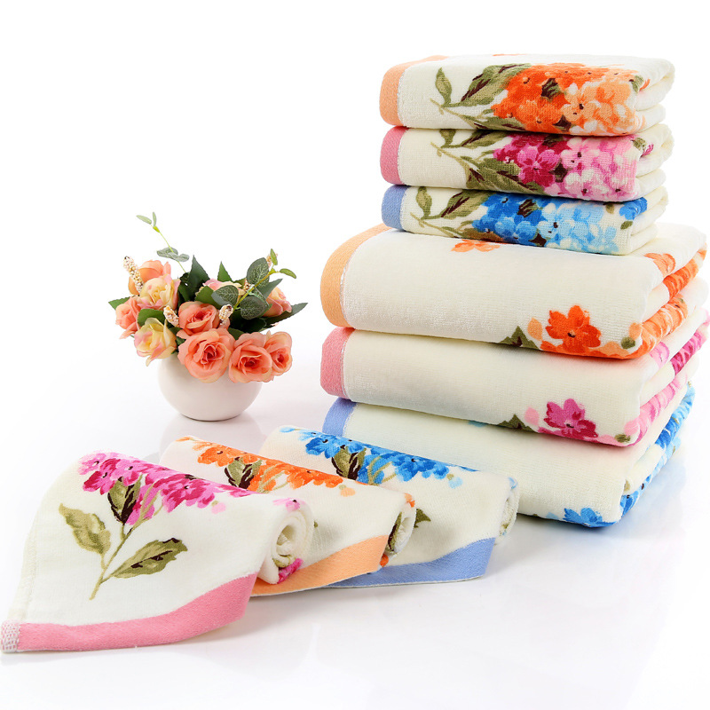 Manufacturers wholesale customize printed logo colorful 100% cotton face beach bath towel