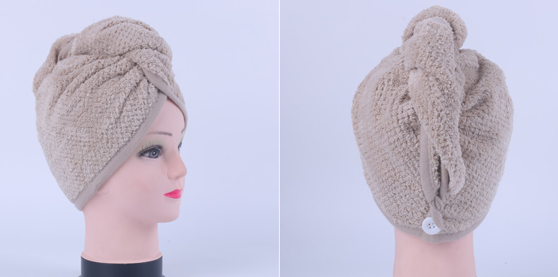 Pineapple fleece Hair Wrap Towel Magic Hair-drying Cap turban Customize Logo Package