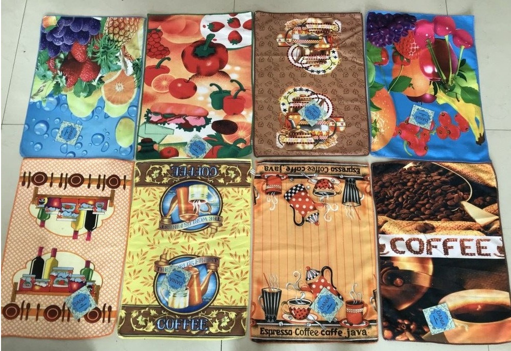 Microfiber Kitchen Towel Promotion Towel Customize Design