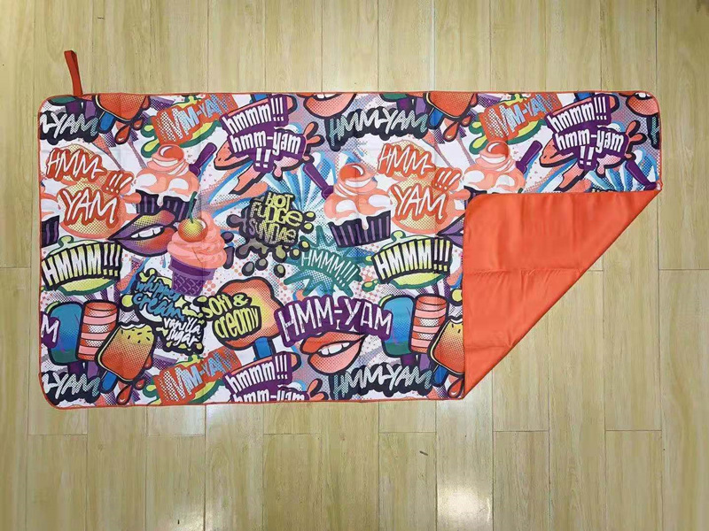 Customize 2 side print beach towel