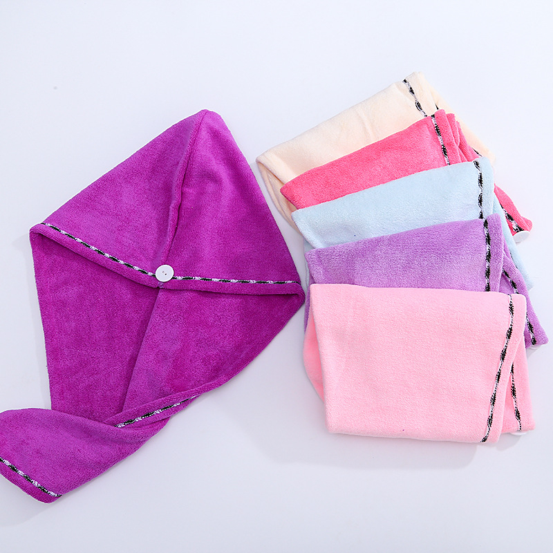 Microfiber Hair Wrap Towel Magic Hair-drying Cap turban Customize Logo Package
