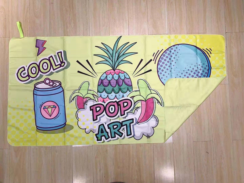 Customize 2 side print beach towel