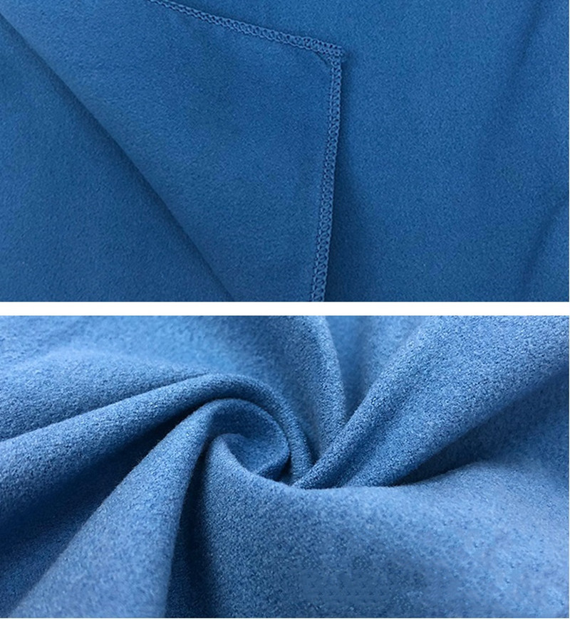 Polar Fleece (microfiber/suede) Sports Towel Gym Towel Solid Color or Customize Pattern/Logo Printed Available